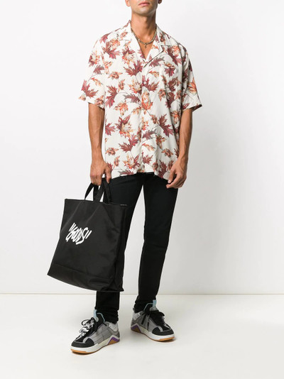 Rhude leaf-print shirt outlook