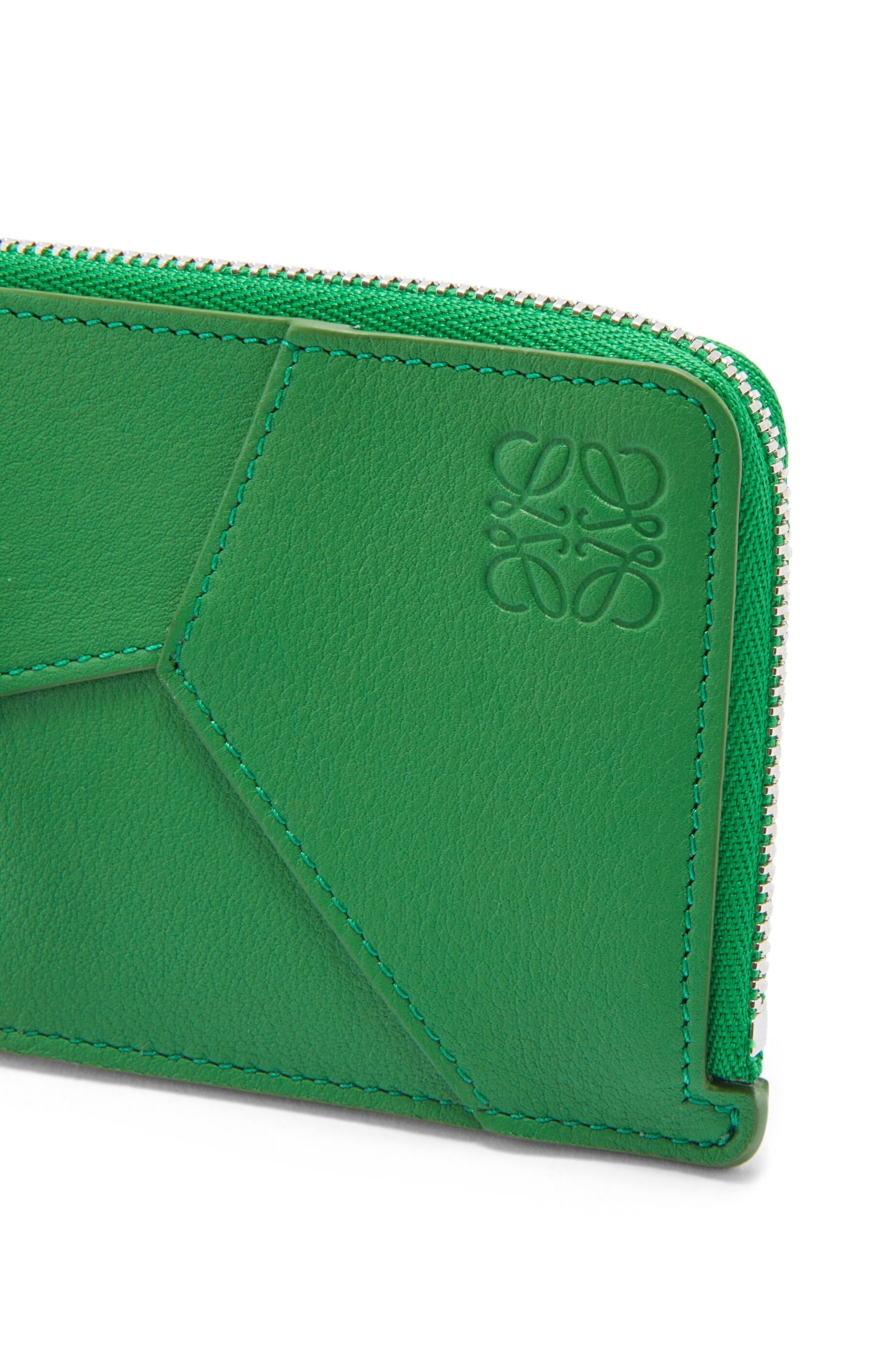 Puzzle long coin cardholder in classic calfskin - 4