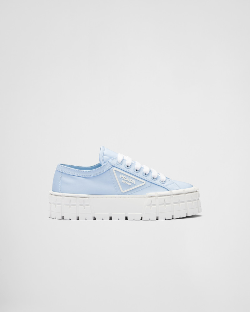 Prada Double Wheel Re-Nylon gabardine sneakers outlook