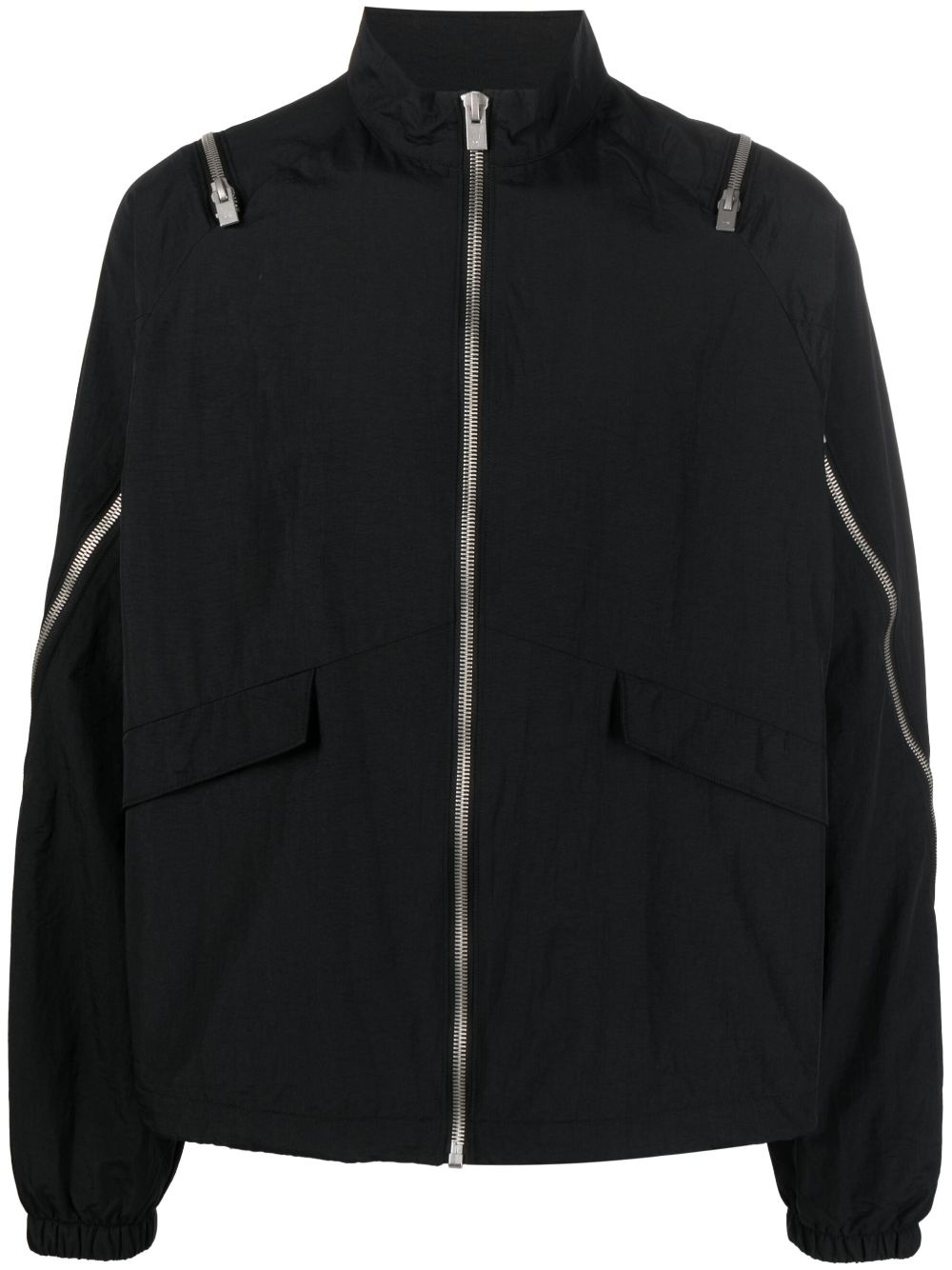 decorative zip-detail jacket - 1