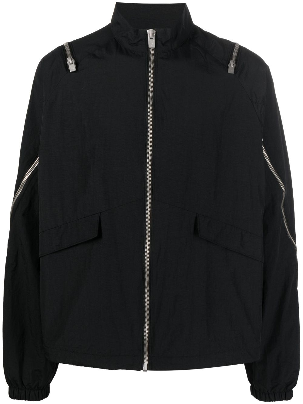 decorative zip-detail jacket - 1