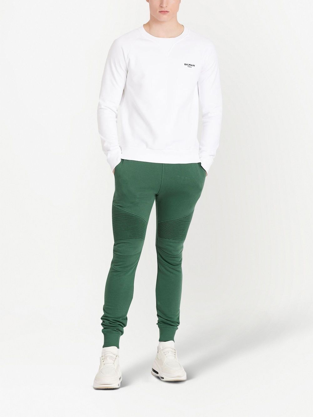 DRAWSTRING COTTON TRACK PANTS - 4