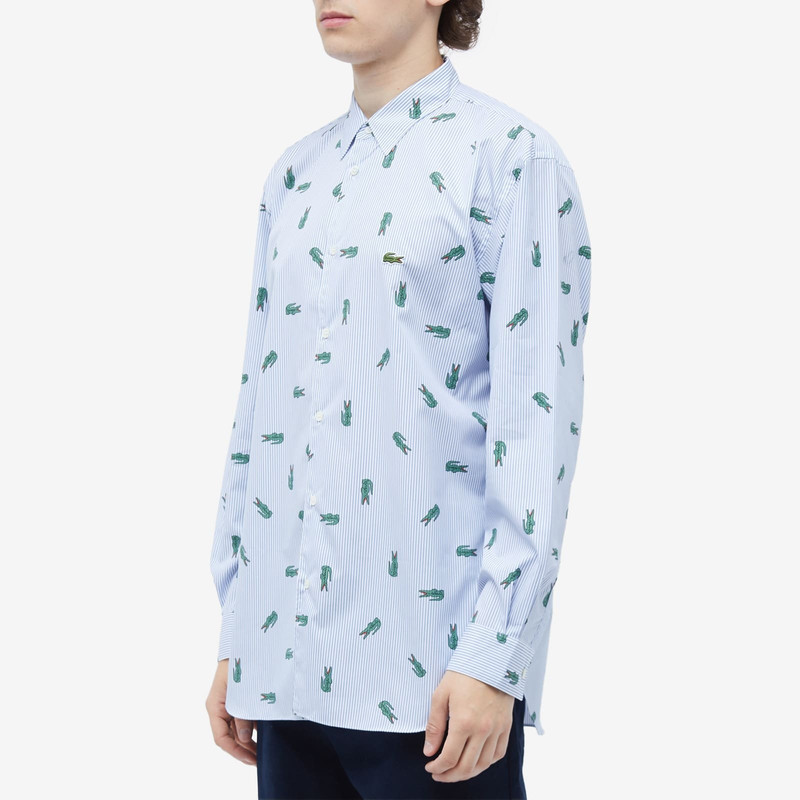 Comme des Garçons SHIRT Comme des Garçons SHIRT x Lacoste Multi Croc Stripe Shirt outlook