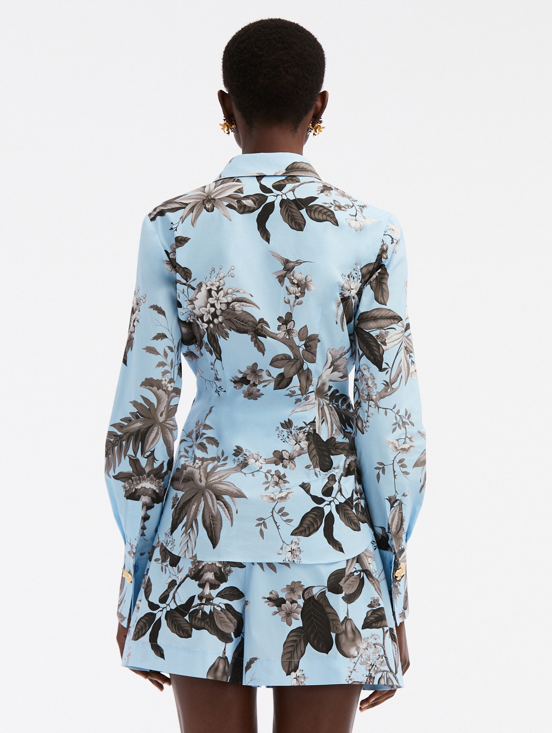 FLORA & FAUNA COTTON POPLIN BLOUSE - 3