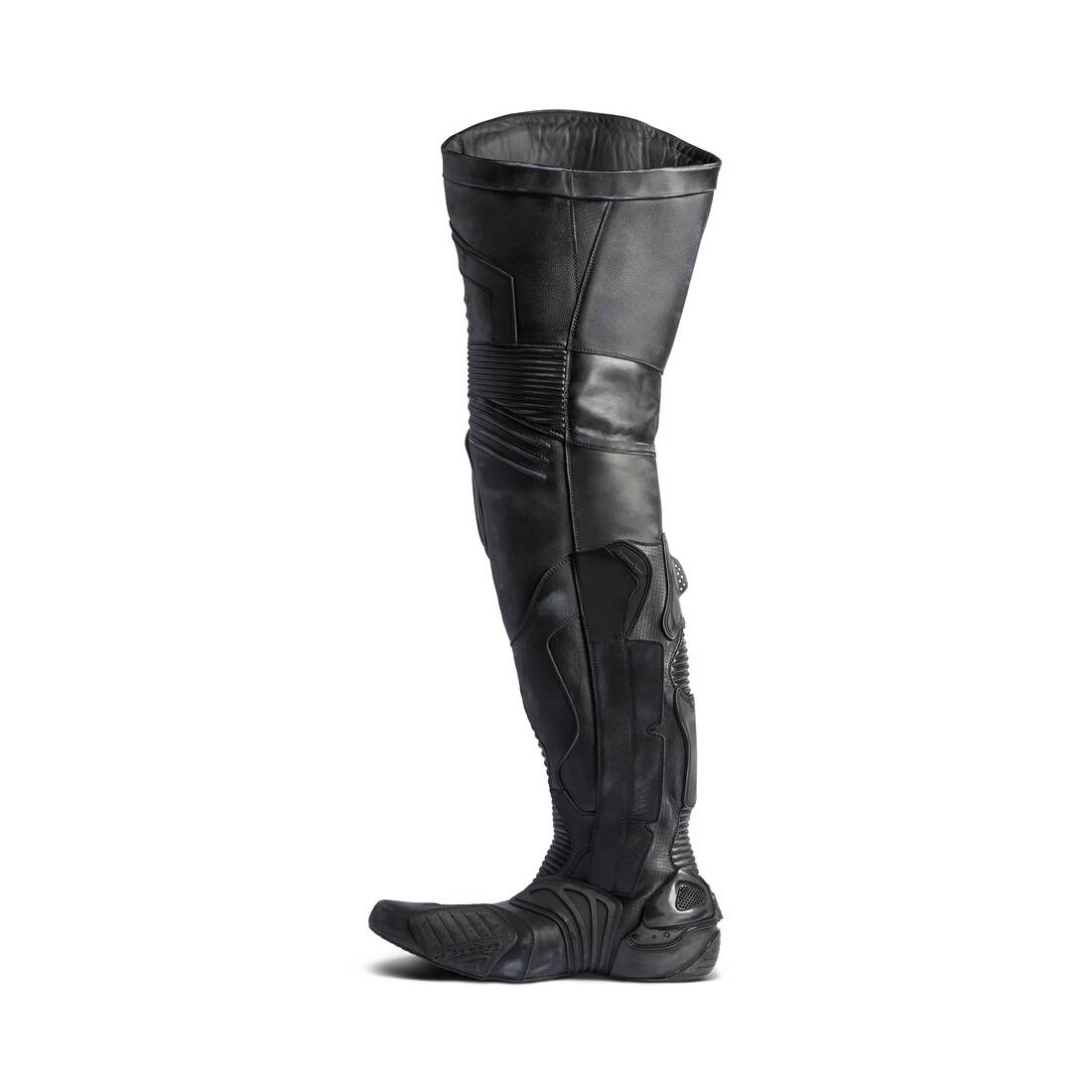 Men's Biker Over-the-knee Boot in Black - 4