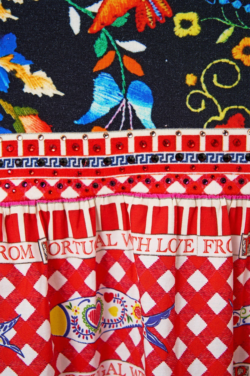 JERSEY SPLICED TIERED SKIRT 8