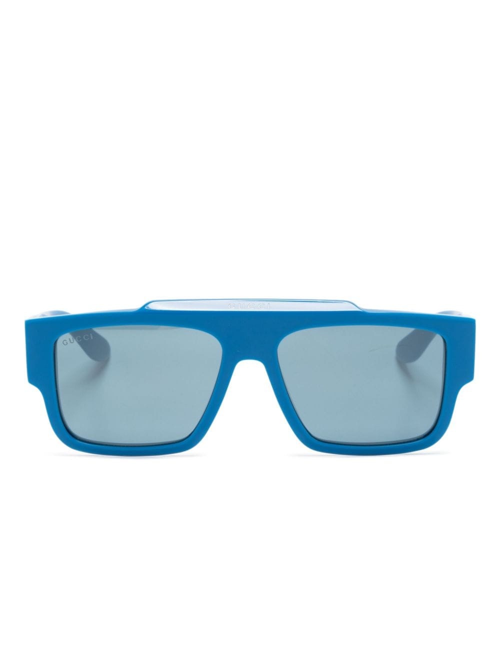 logo-print square-frame sunglasses - 1