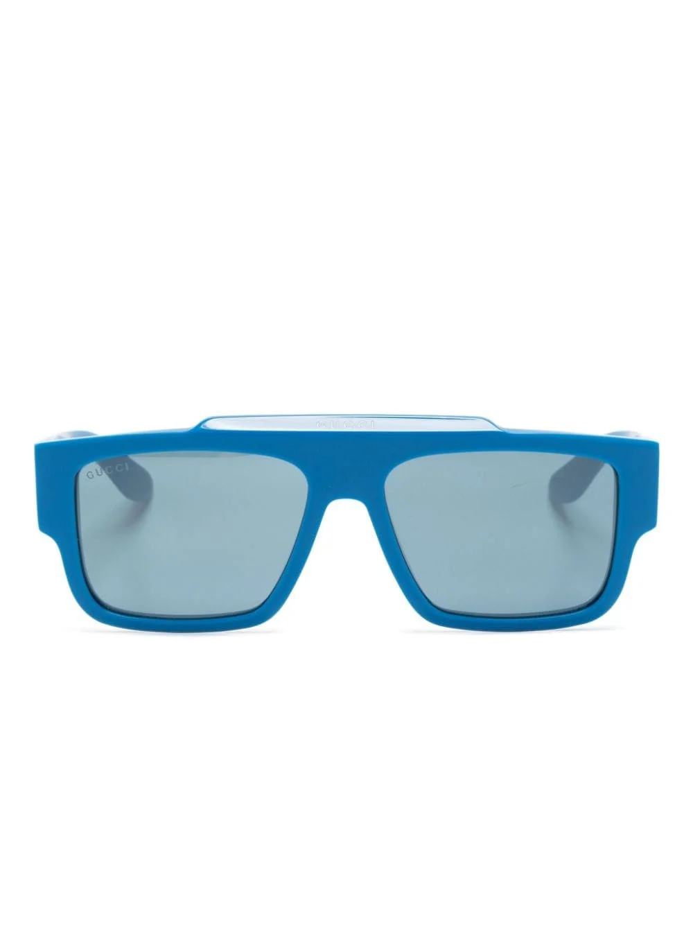 logo-print square-frame sunglasses - 1