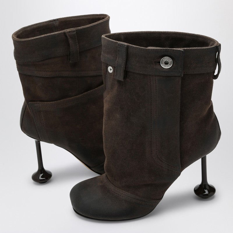 Loewe Brown Suede Toy Boot Women - 4