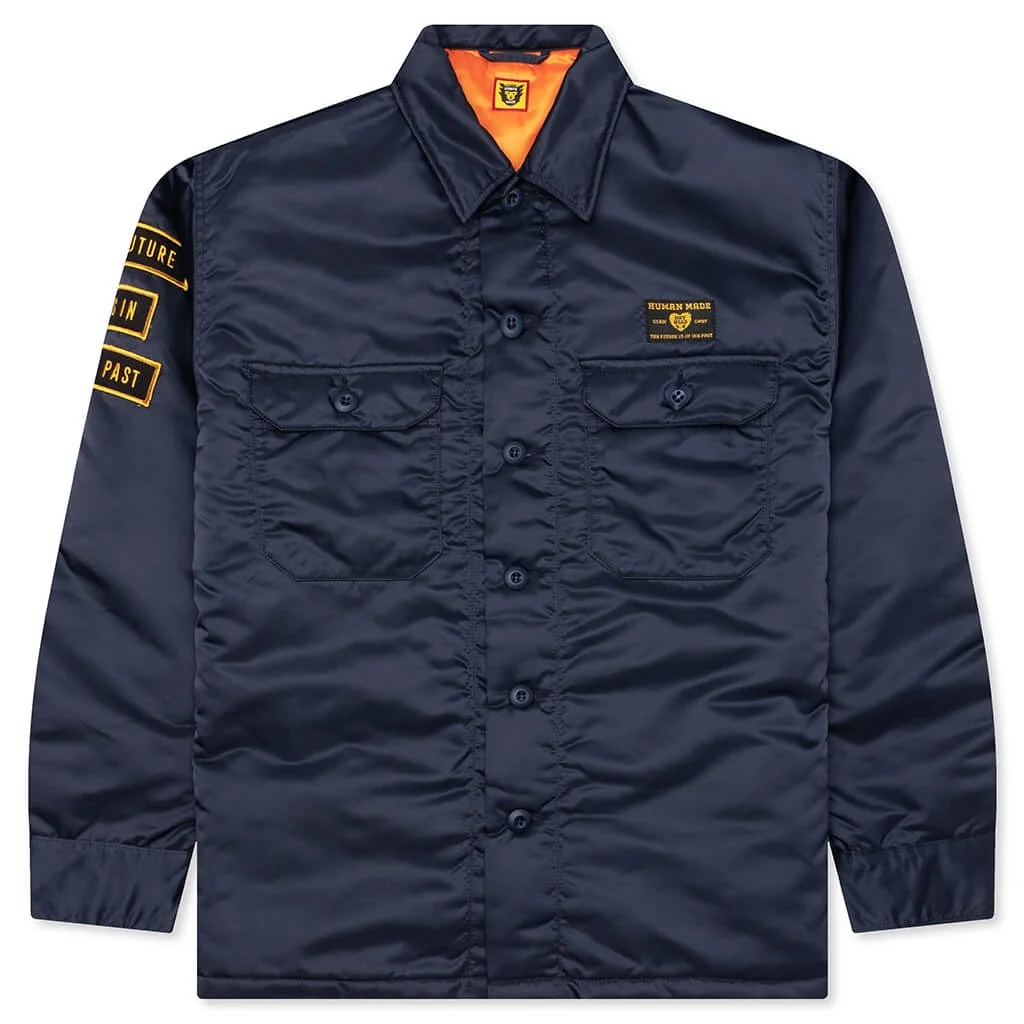 PADDED CPO SHIRT - NAVY - 1