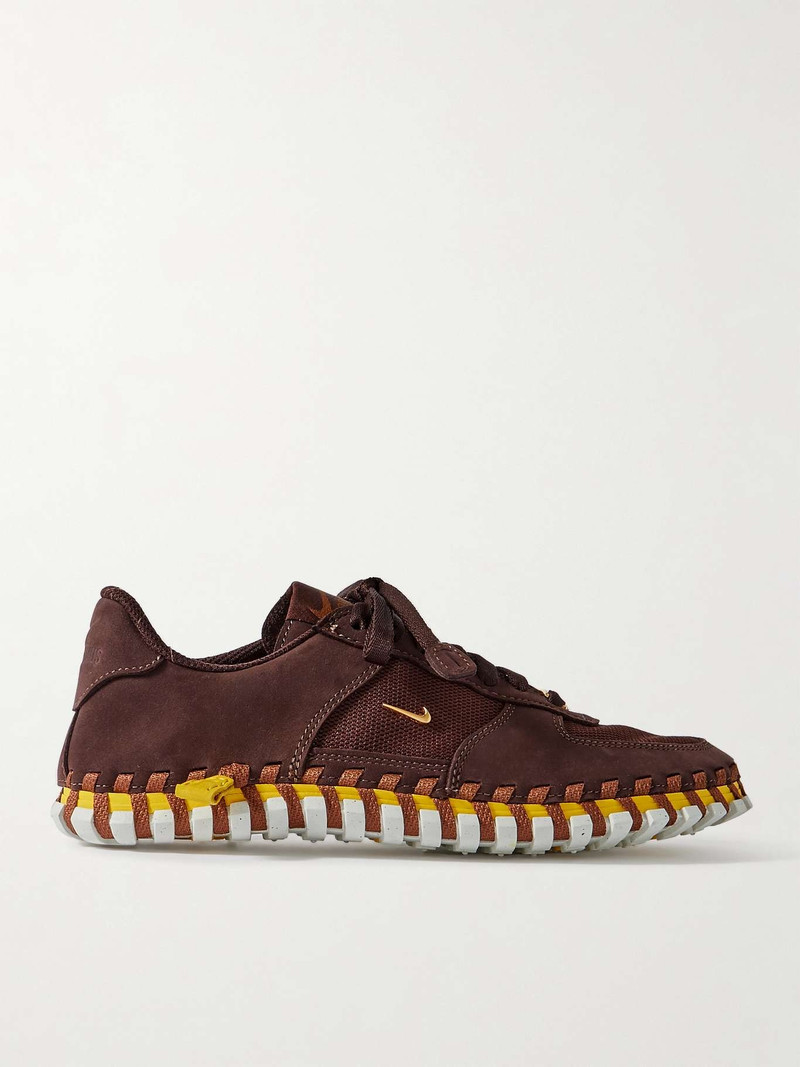 + Jacquemus J Force 1 suede and mesh sneakers - 1