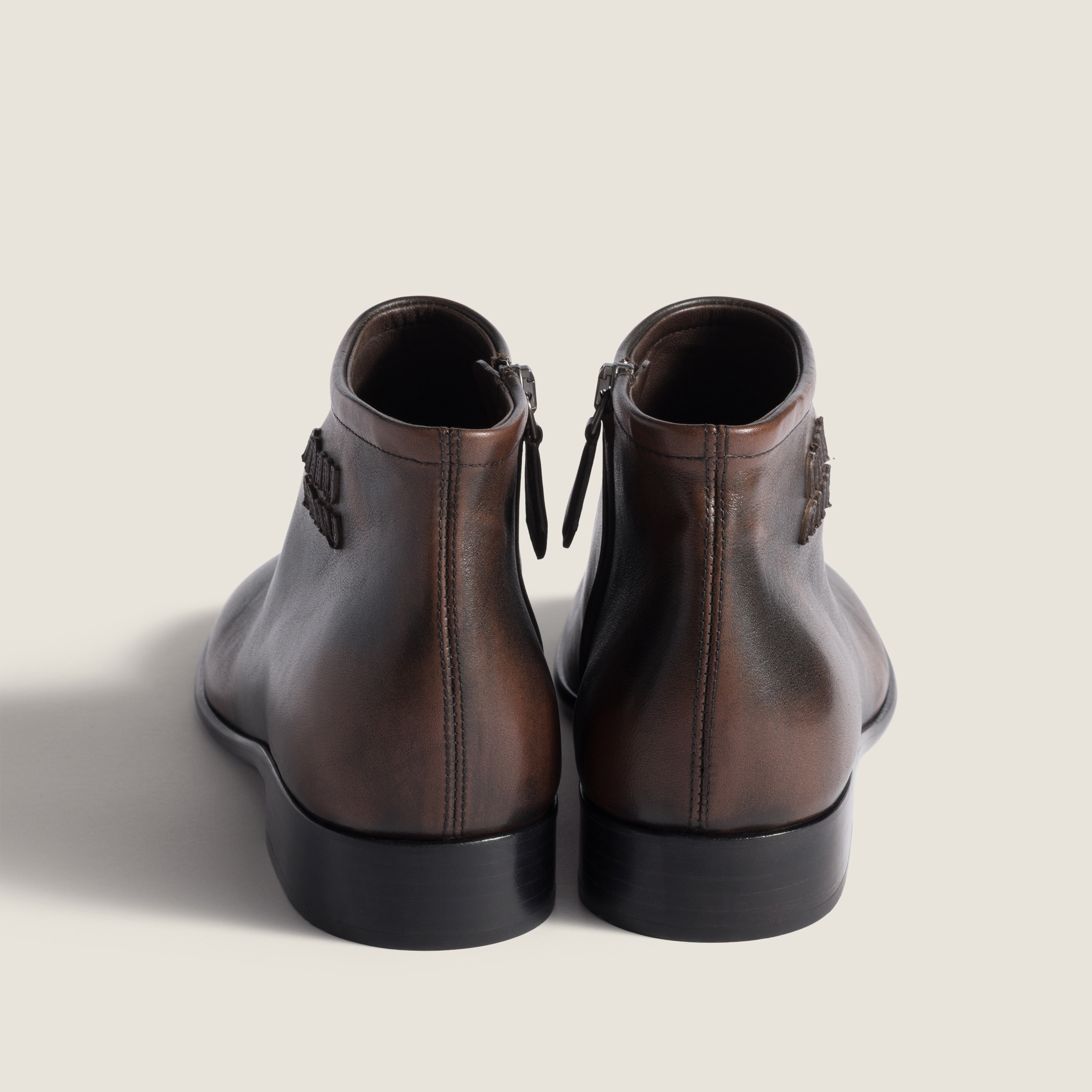 Fumé leather booties - 3