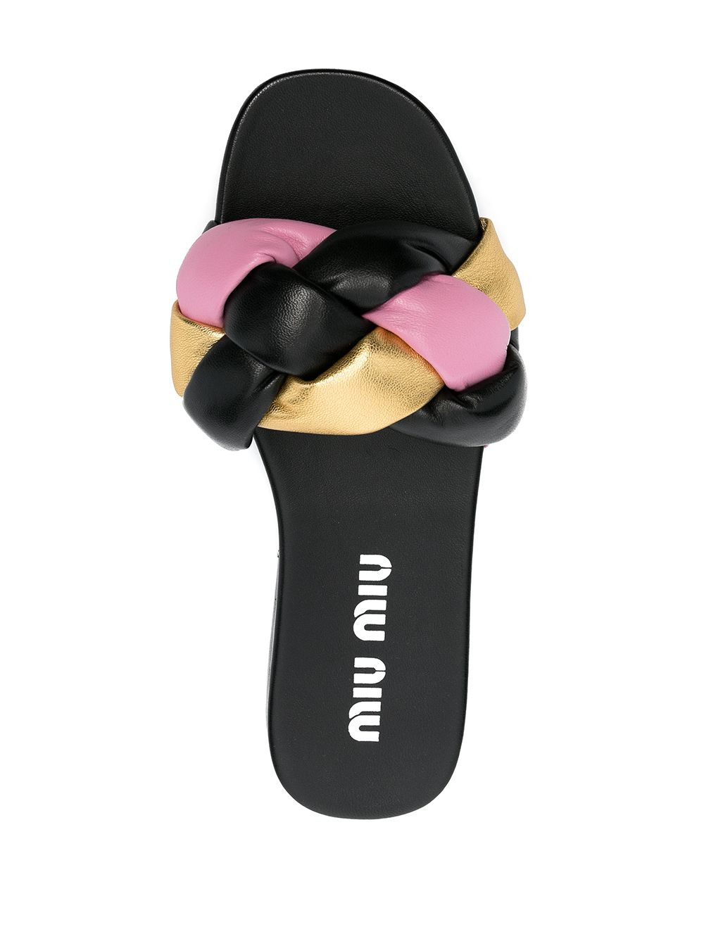 woven flat sandals - 4