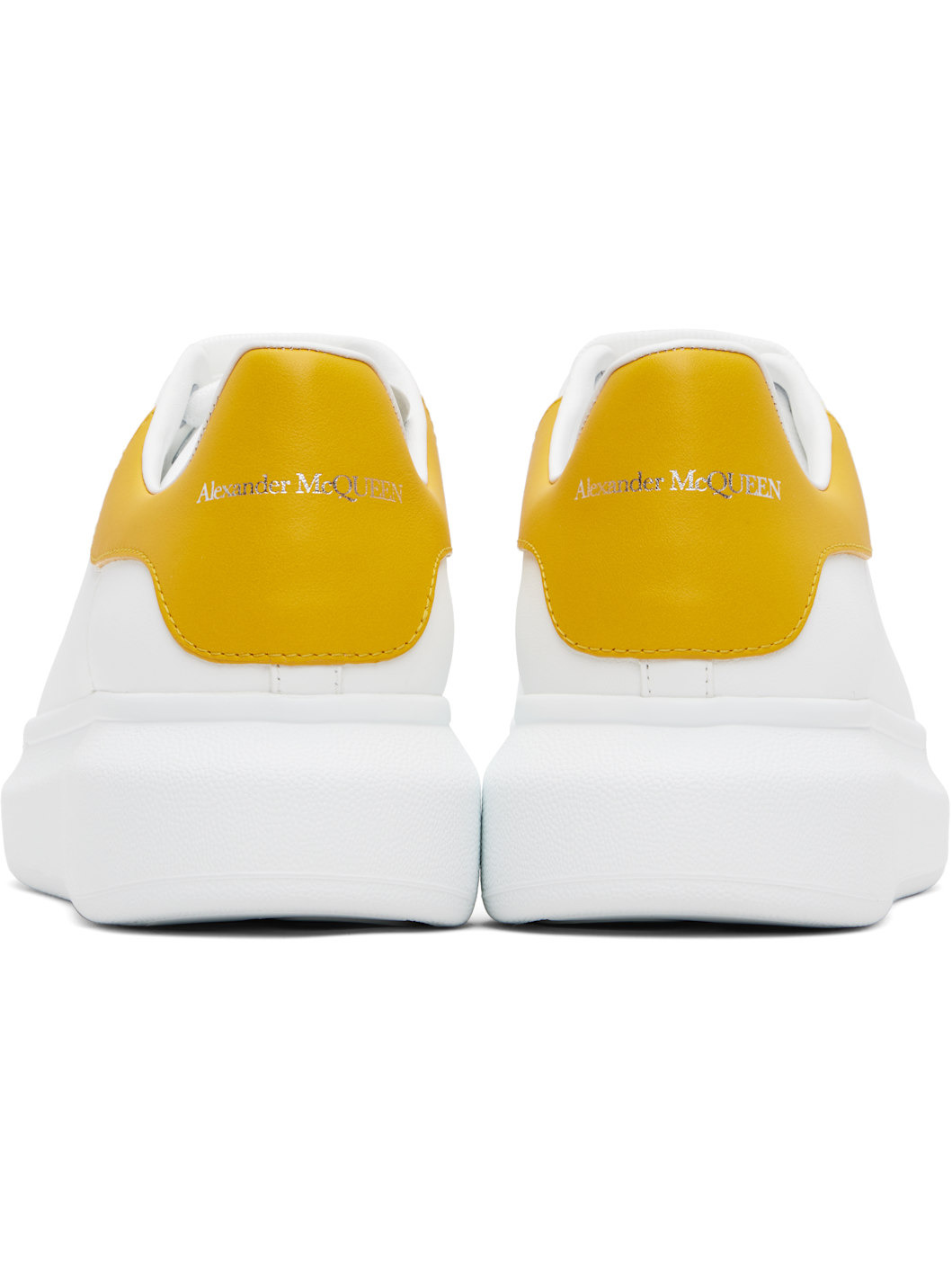 White & Yellow Oversized Sneakers - 2