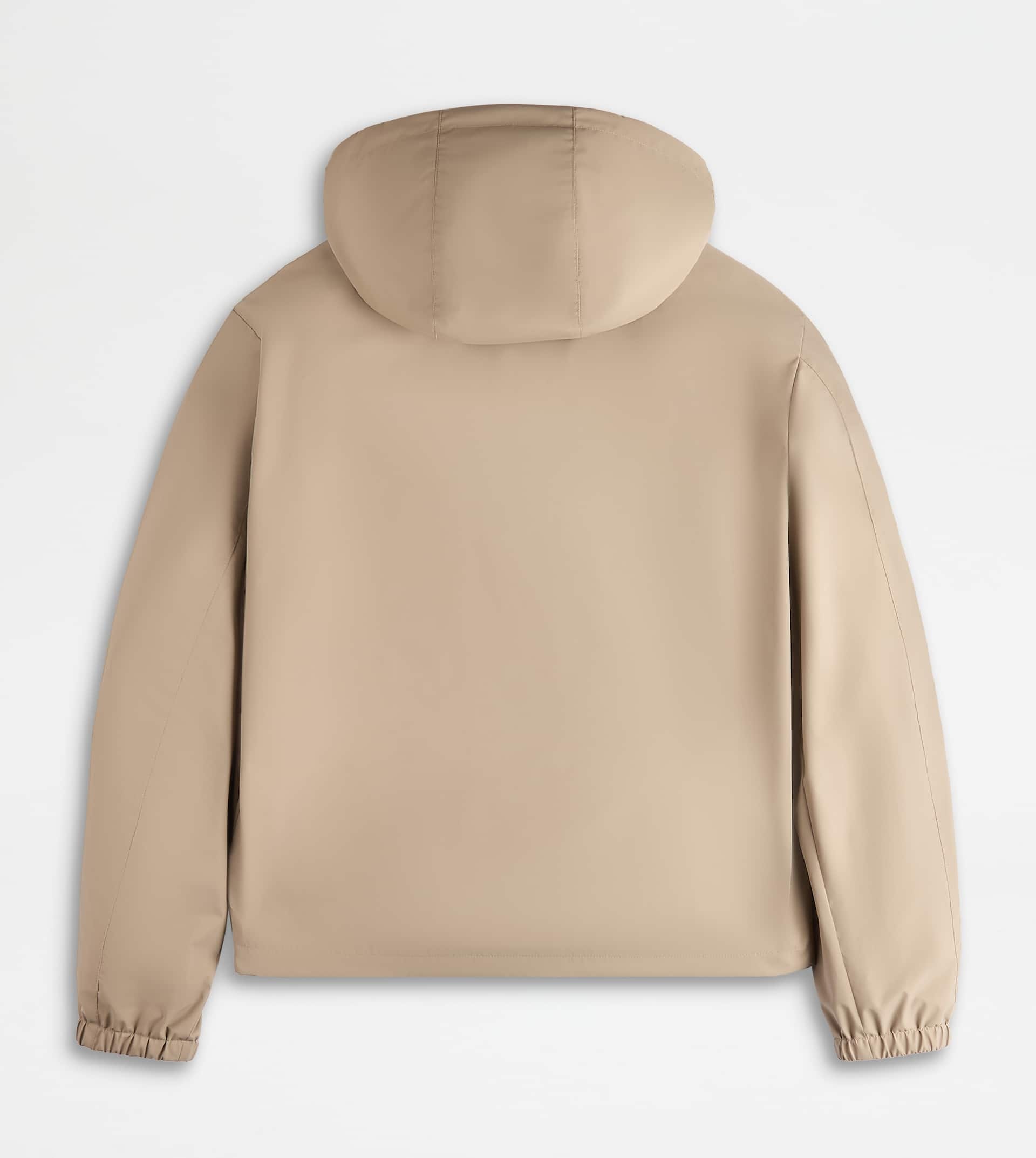 HOODED WINDBREAKER IN TECHNICAL FABRIC - GREY - 2