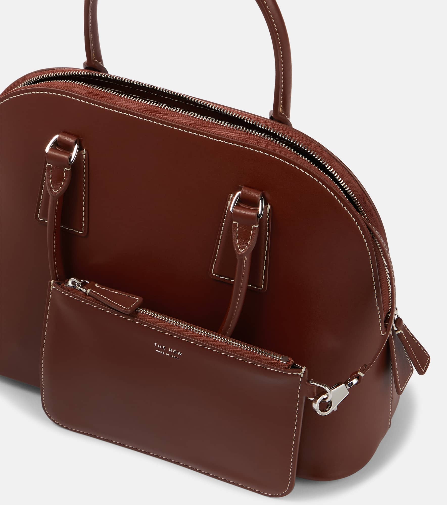 Nina Small leather tote bag - 6