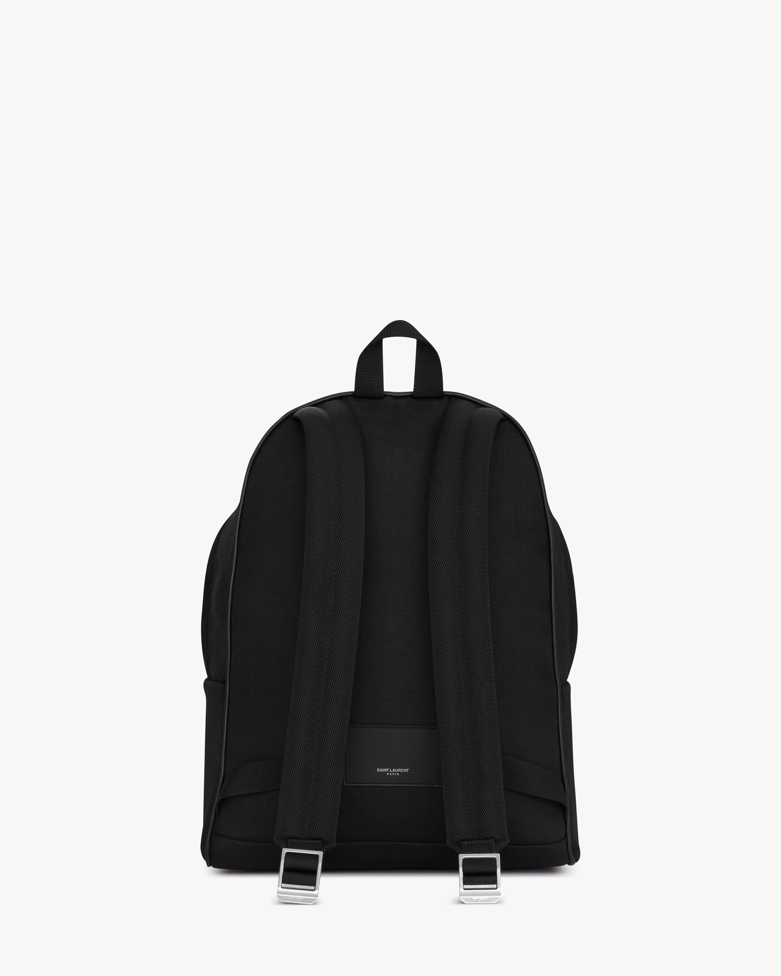 CITY BACKPACK IN CANVAS, NYLON AND LEATHER - 2