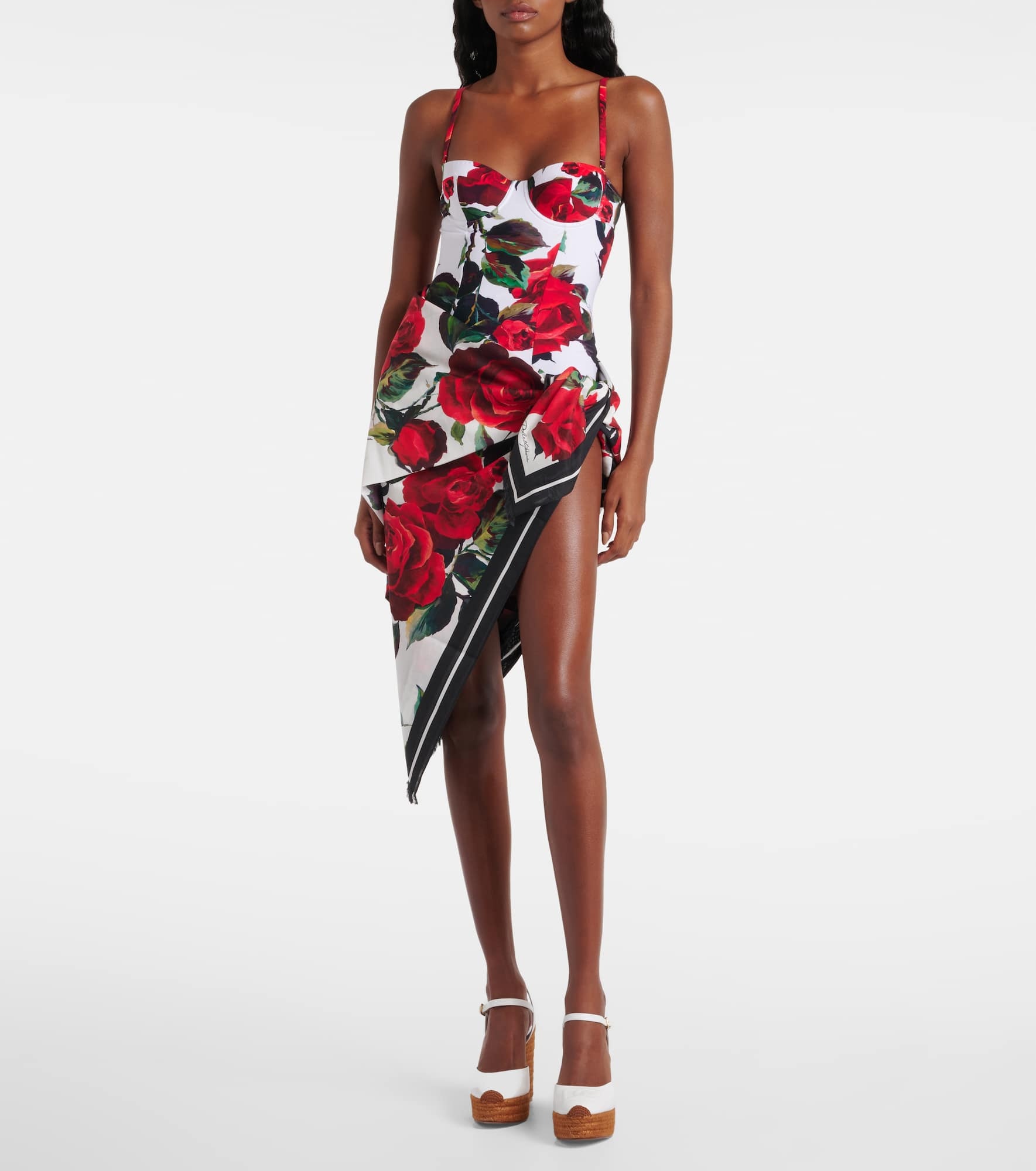 Floral cotton beach cover-up - 2