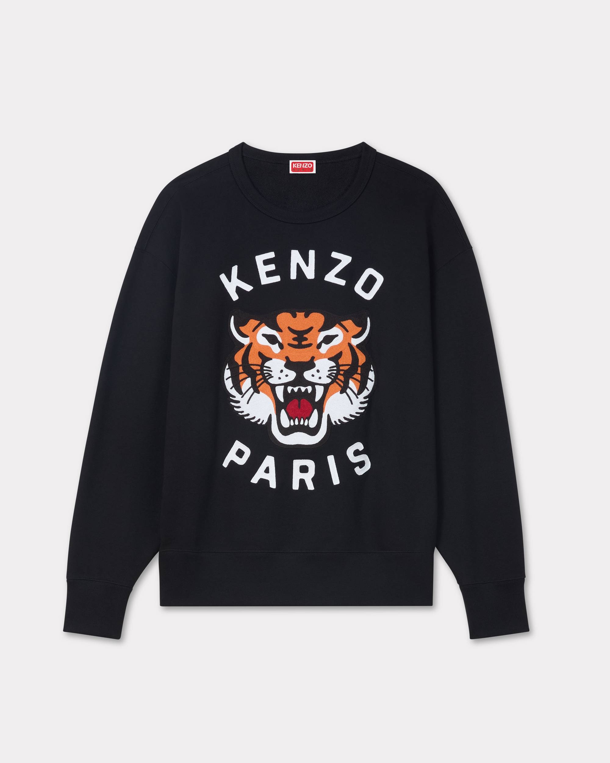 'Lucky Tiger' genderless embroidered sweatshirt - 1