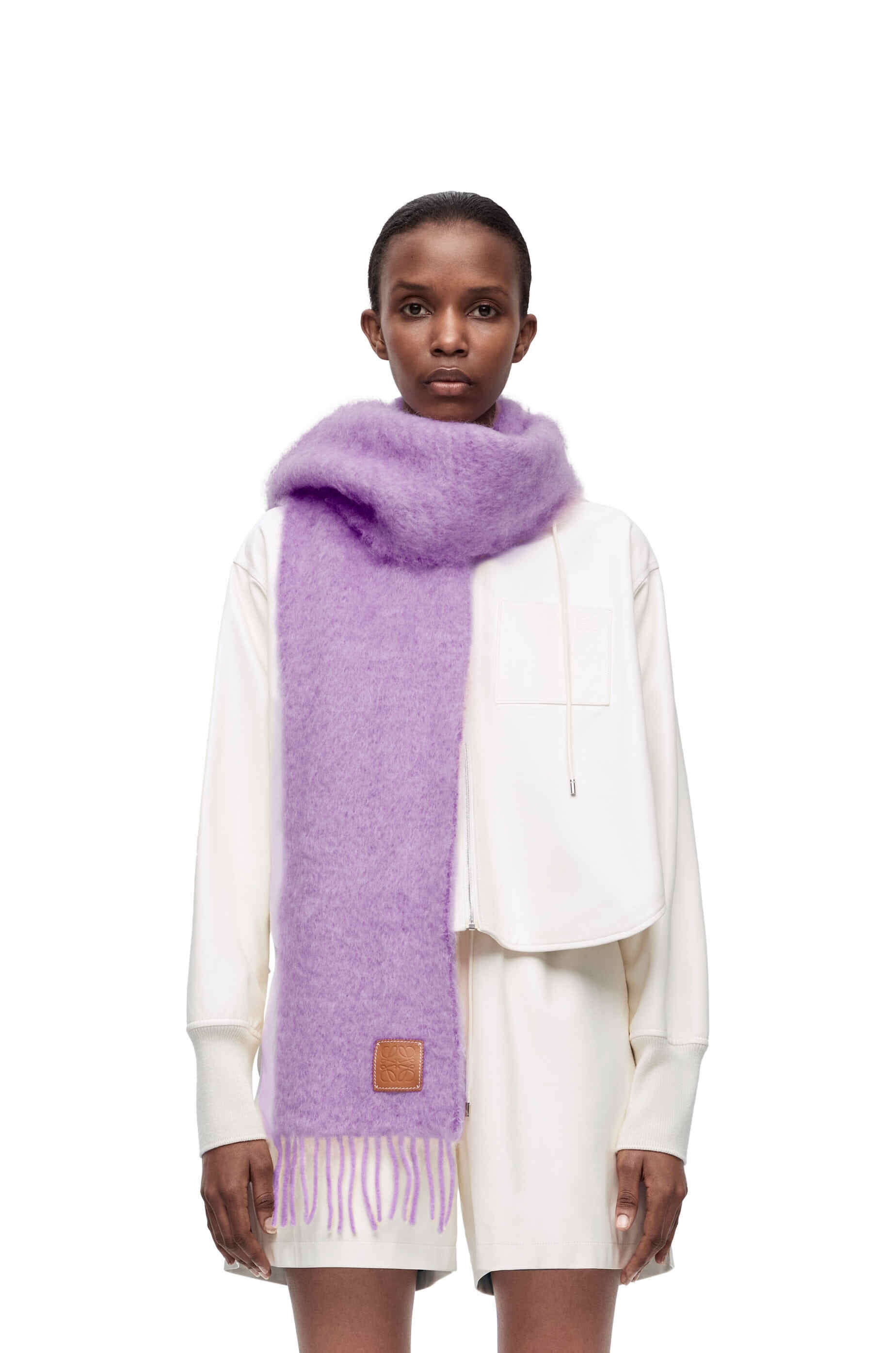 Scarf in mohair and wool - 2