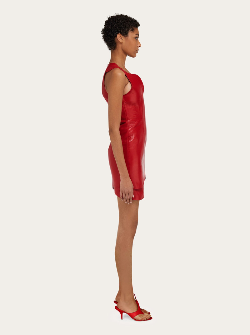 Leather mini dress 3