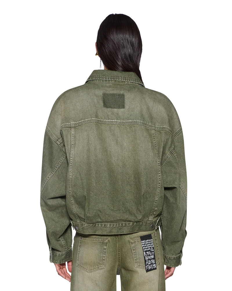 RELAX TRUCKER JACKET MILITANT GREEN 3