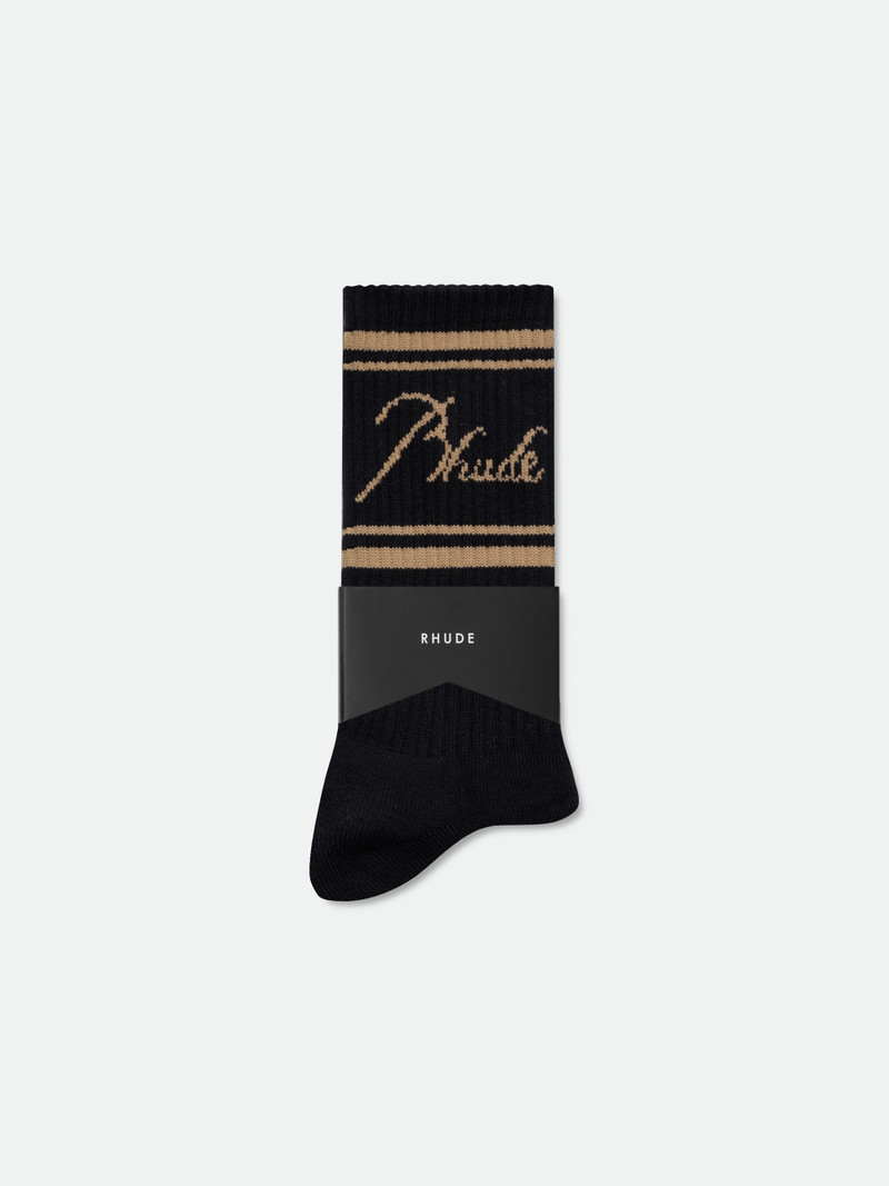 Rhude RHUDE SCRIPT LOGO SOCK outlook
