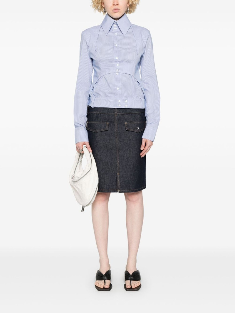 OTTOLINGER belted high-collar shirt outlook