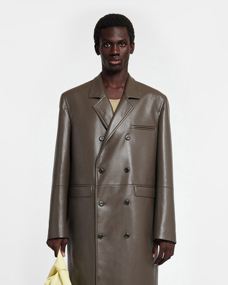 Nanushka Regenerated Leather Coat outlook