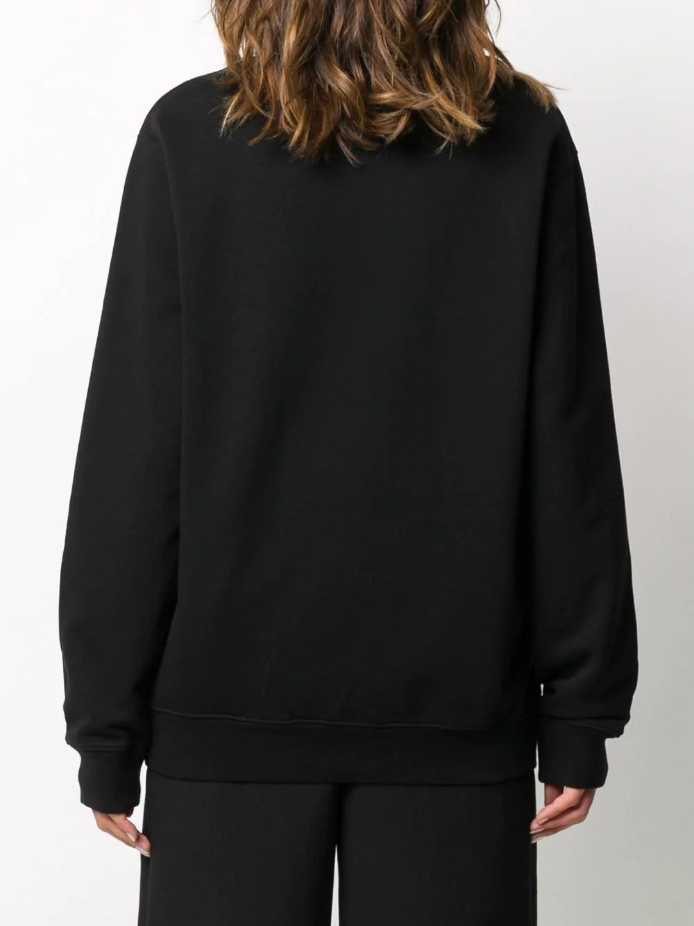 logo-detail oversized sweatshirt - 4