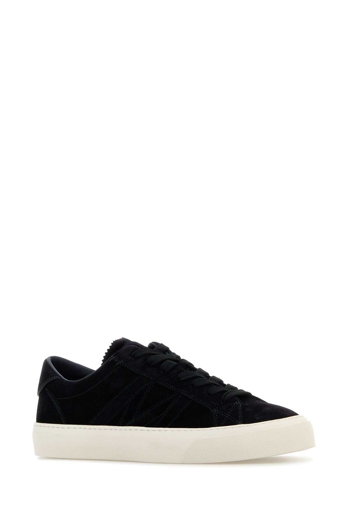 スニーカー MONCLER MIDNIGHT BLUE SUEDE MONACO 2 SNEAKERS Moncler Midnight blue suede Monaco 2 sneakers | wananluxury