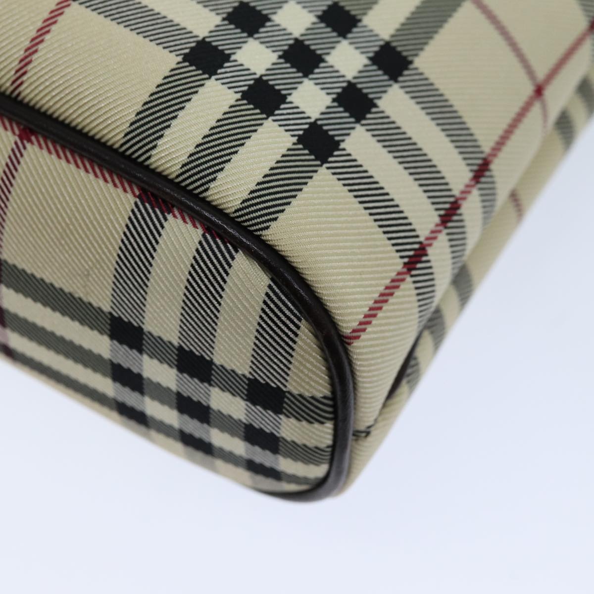 Burberry Nova Check Hand Bag Canvas Beige - 9