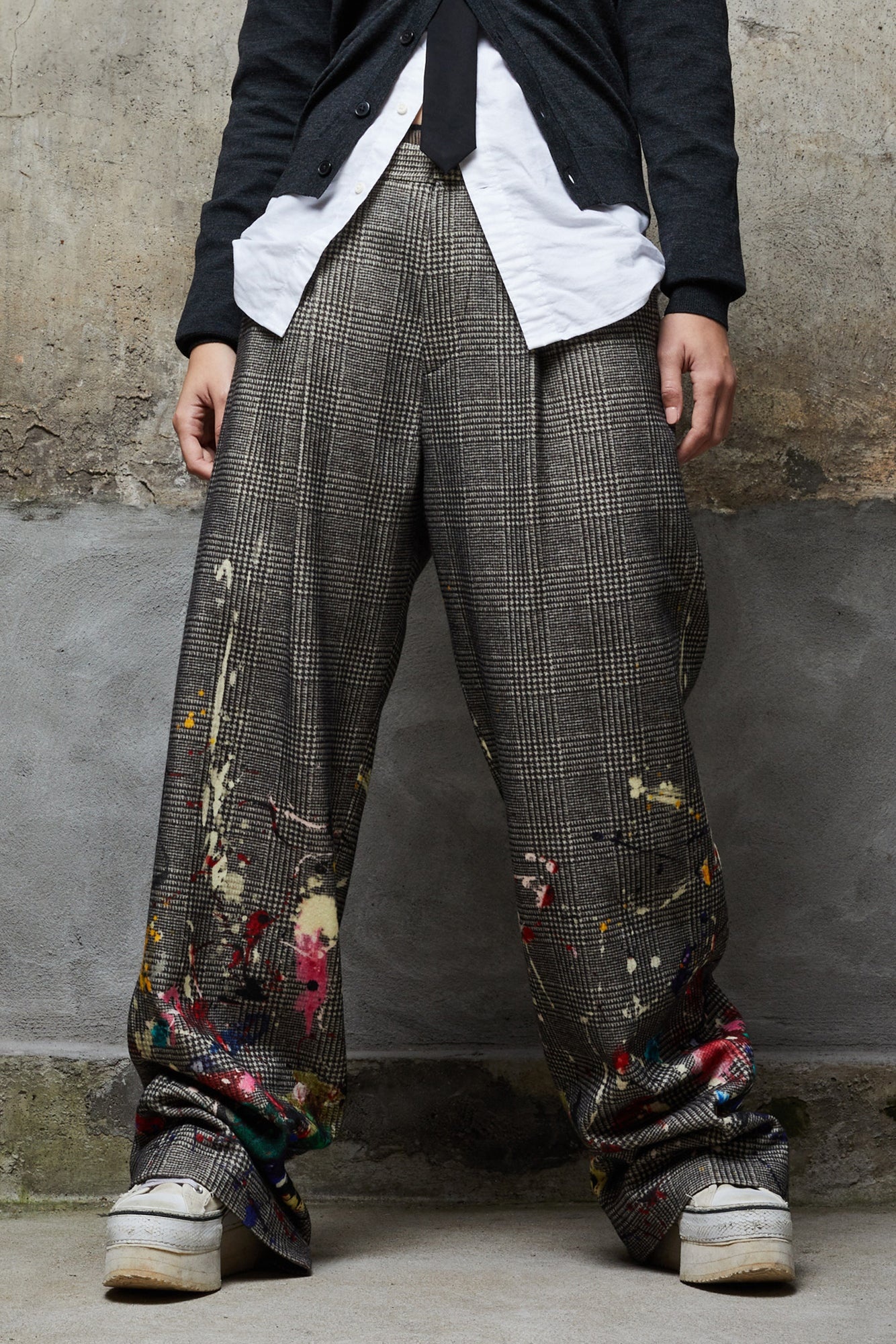 PAINT SPLATTER TROUSER - PRINCE OF WALES - 2