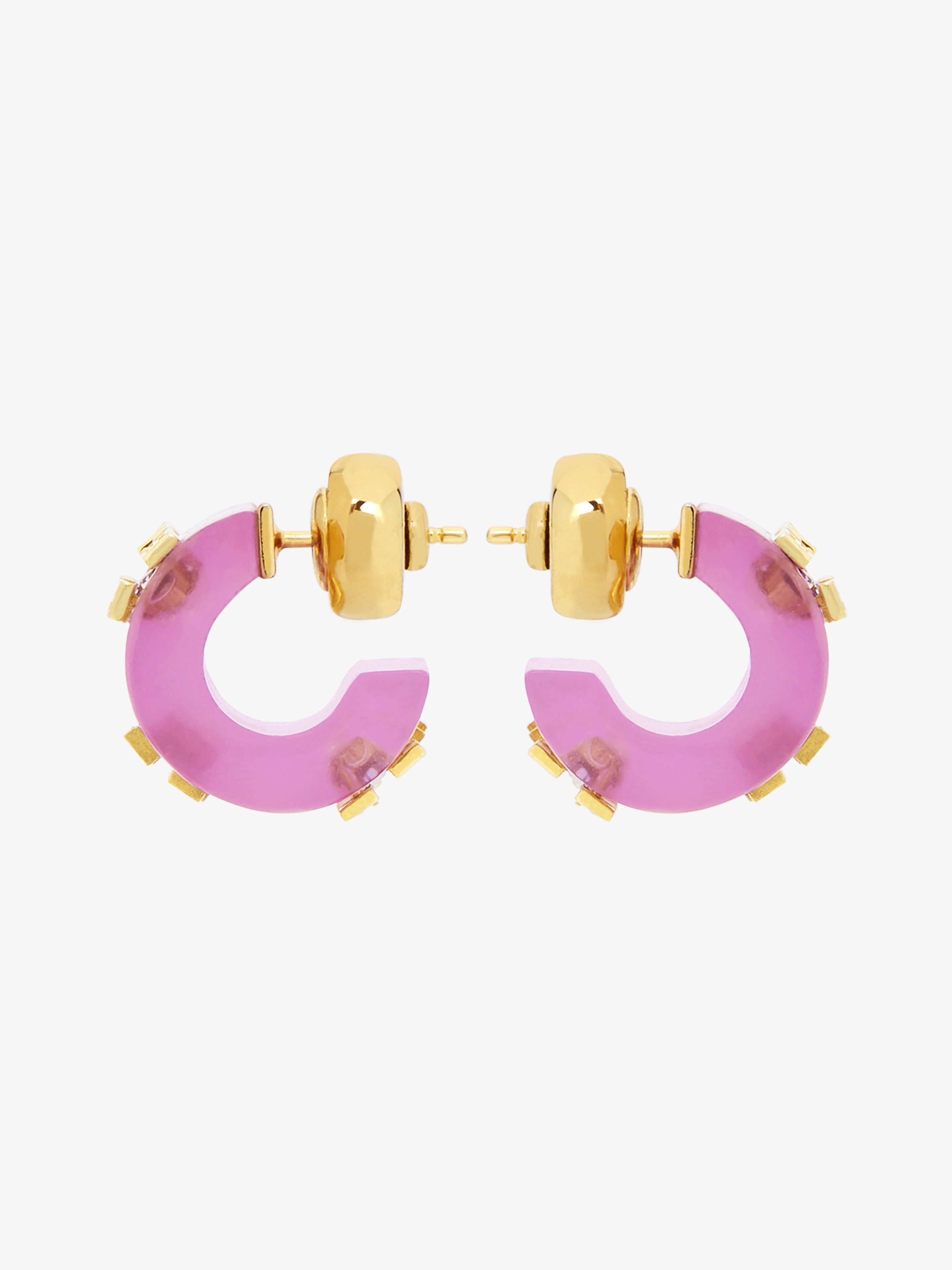 4G PLUMETIS EARRINGS WITH CRYSTALS - 5