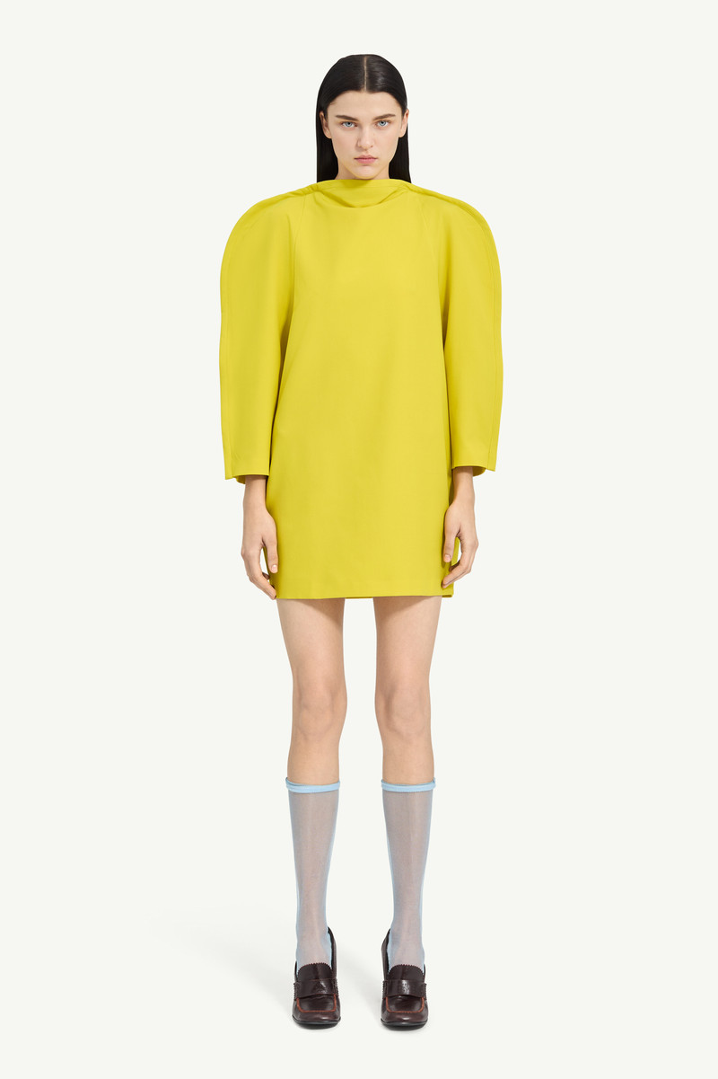 Cape-Shoulder Mini Dress 5