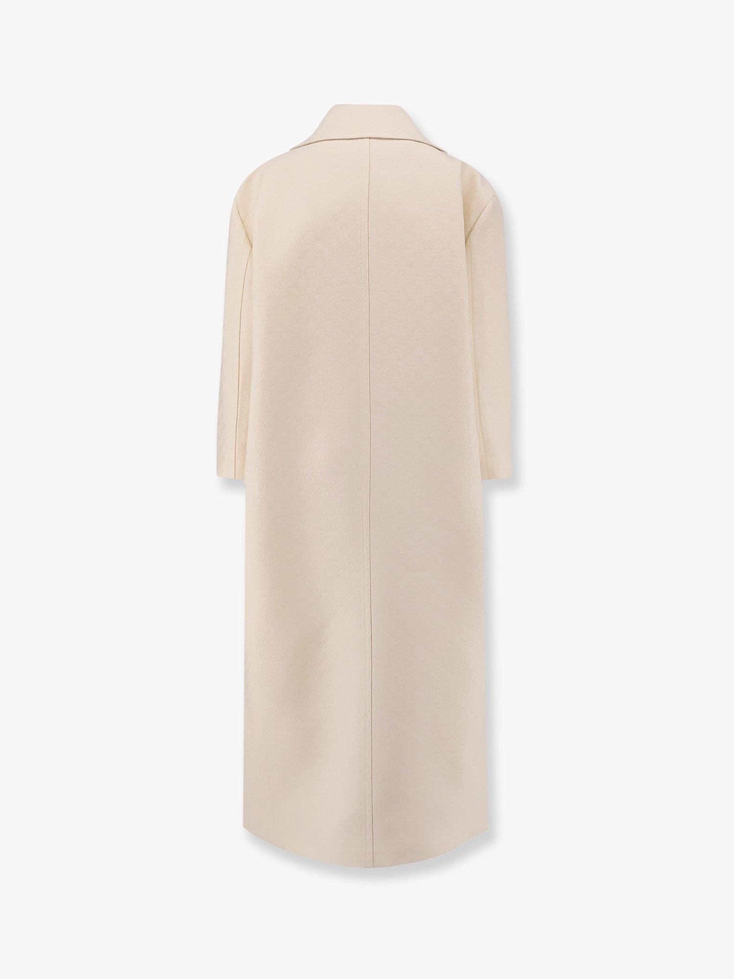コート Wool and silk crepe coat with all-over GG motif Gucci Wool And Silk Crepe Coat With All-over Gg Motif | ModeSens