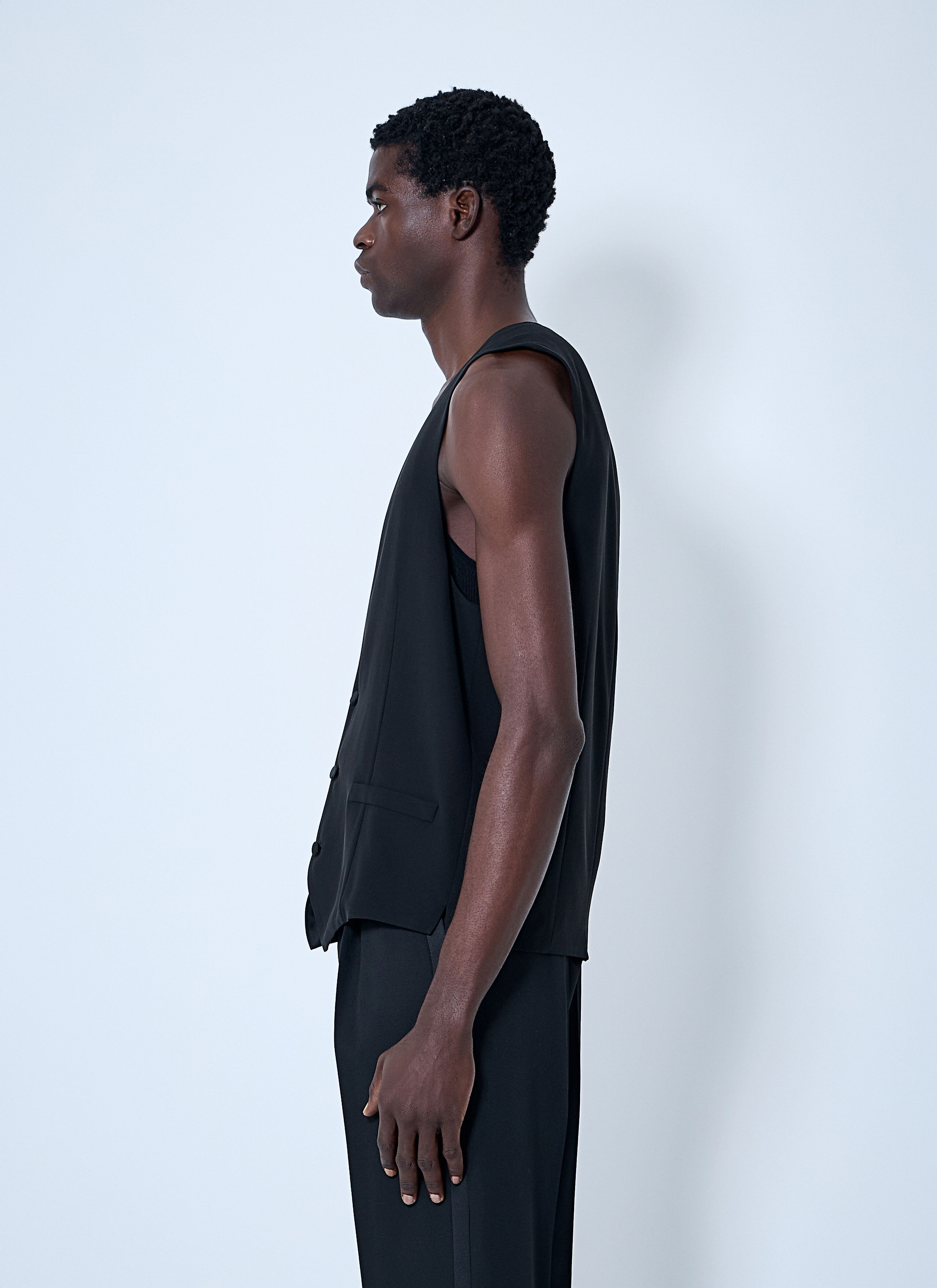 Silk Crepe Waistcoat - 3