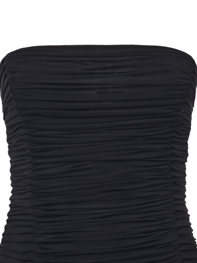 ruffled strapless dress 3