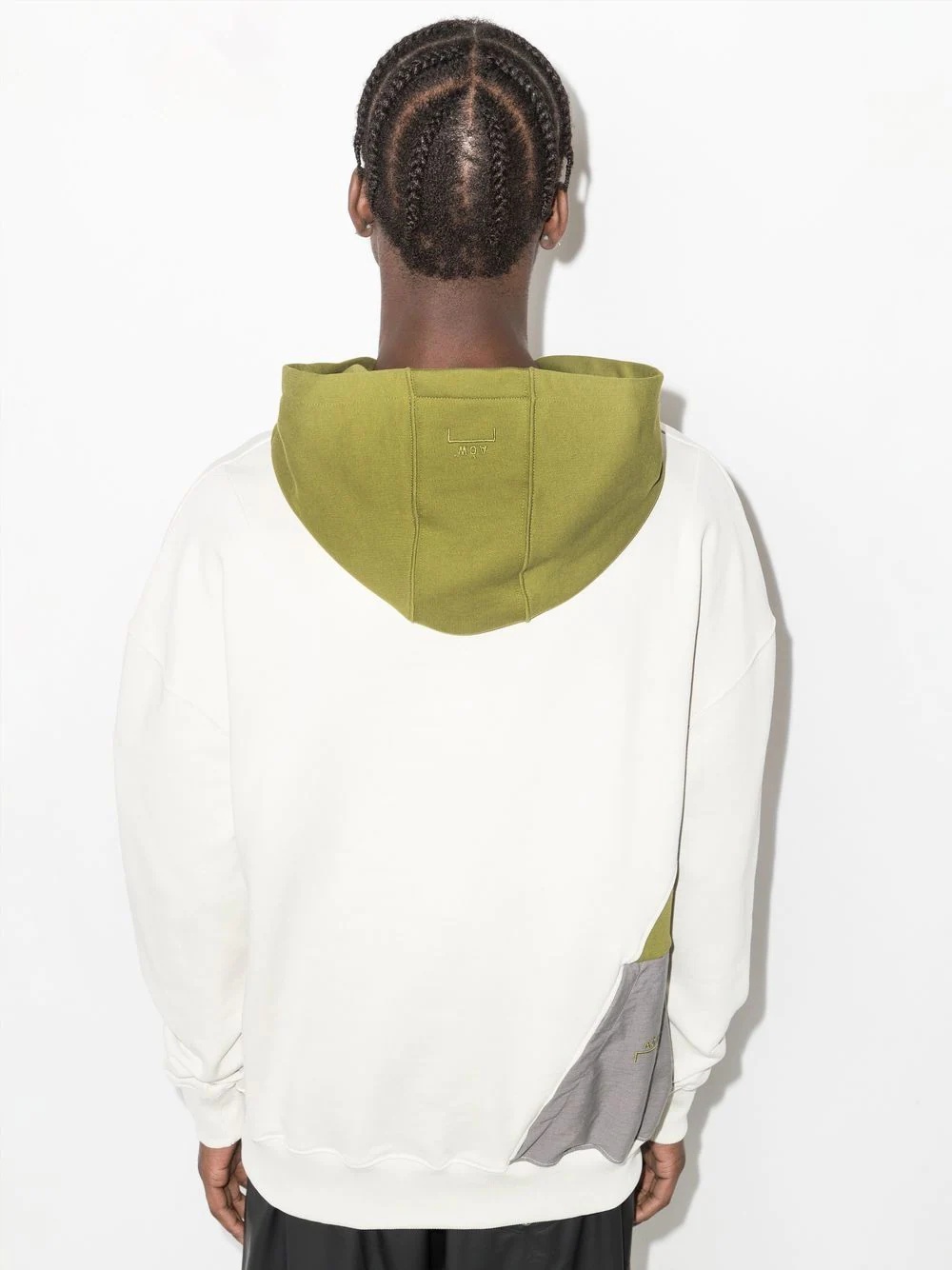 flap-pocket panelled hoodie - 3