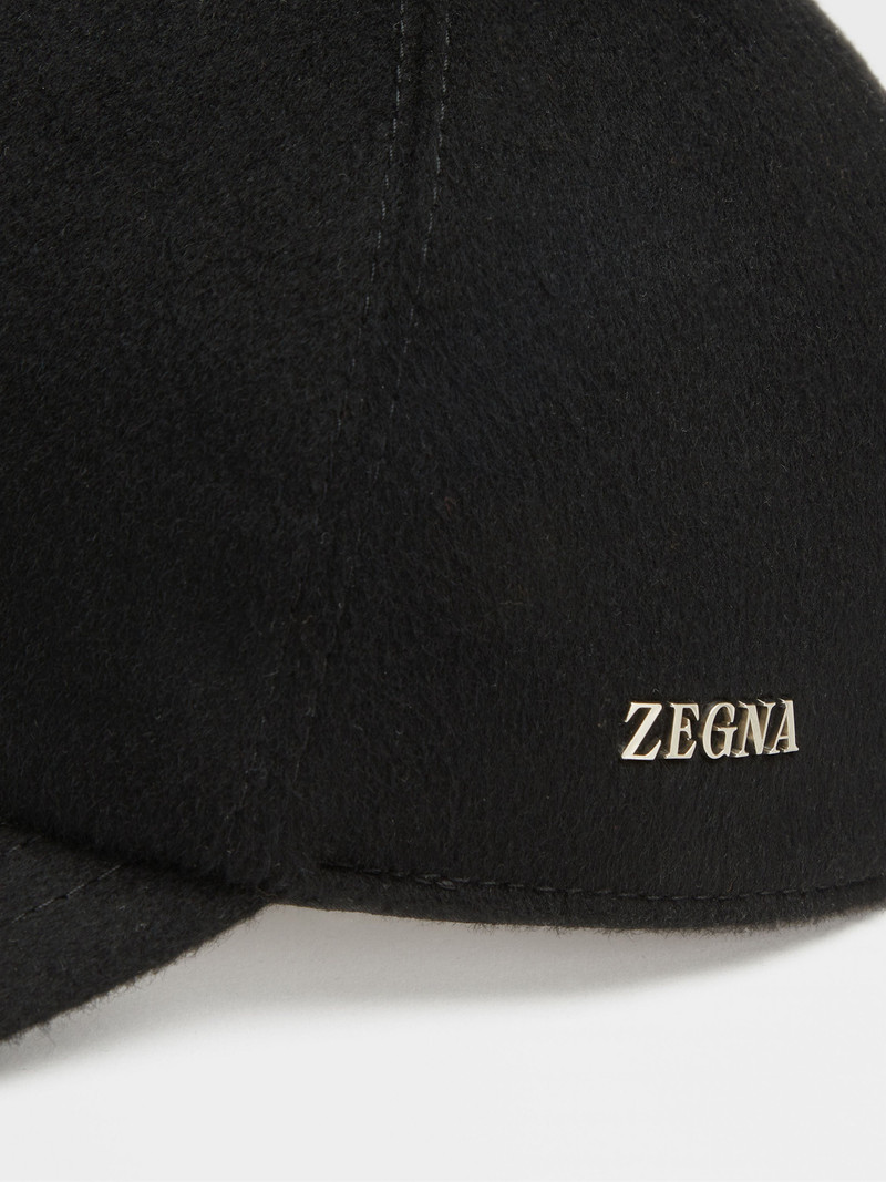 ZEGNA BLACK OASI CASHMERE BASEBALL CAP outlook