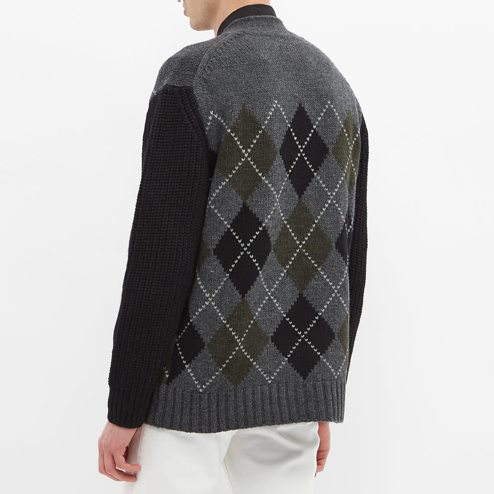 Burberry Sante Tb Logo Heavy Argyle Cardigan - 7