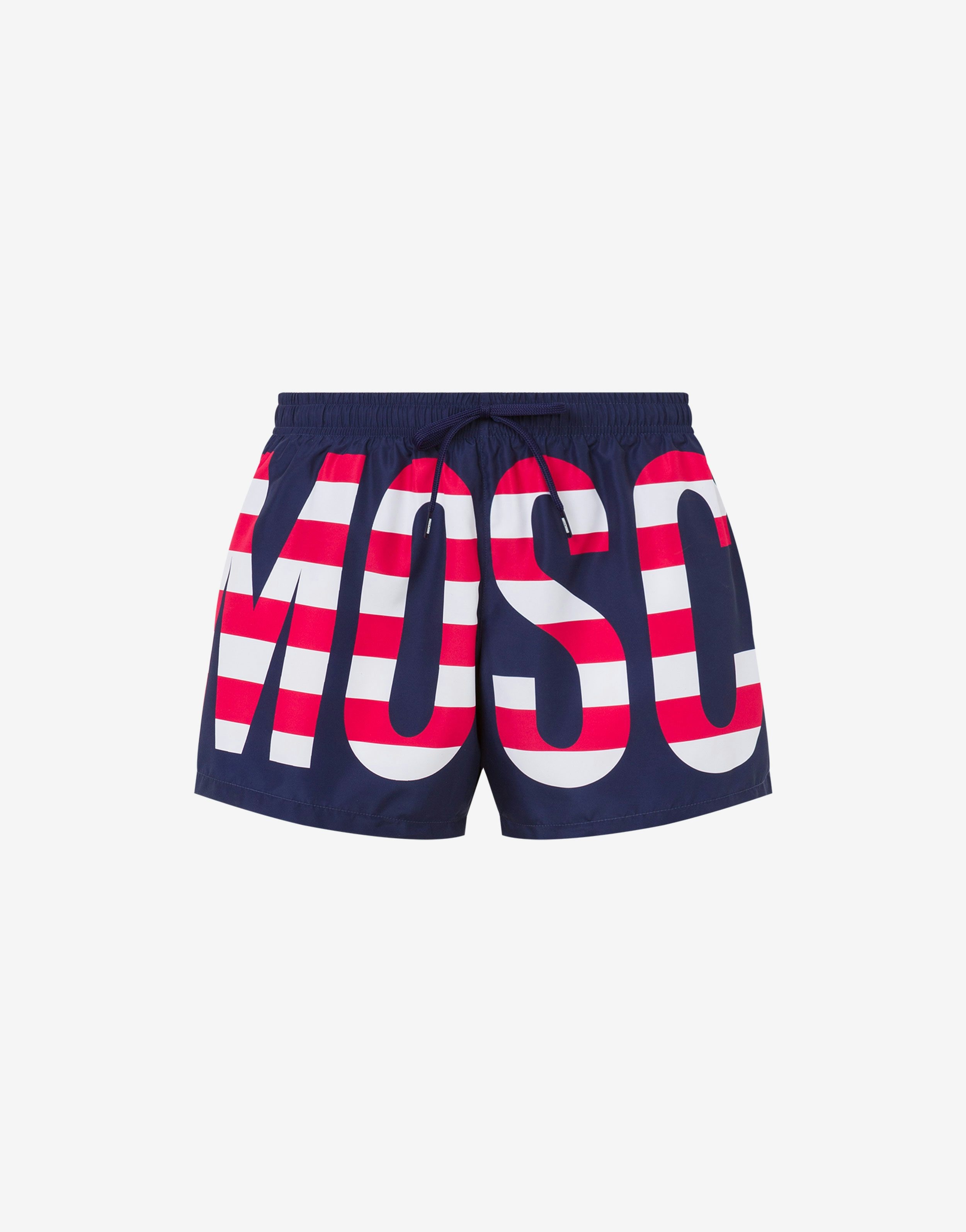 SWIM BOXER STRIPED LETTERING LOGO - 1