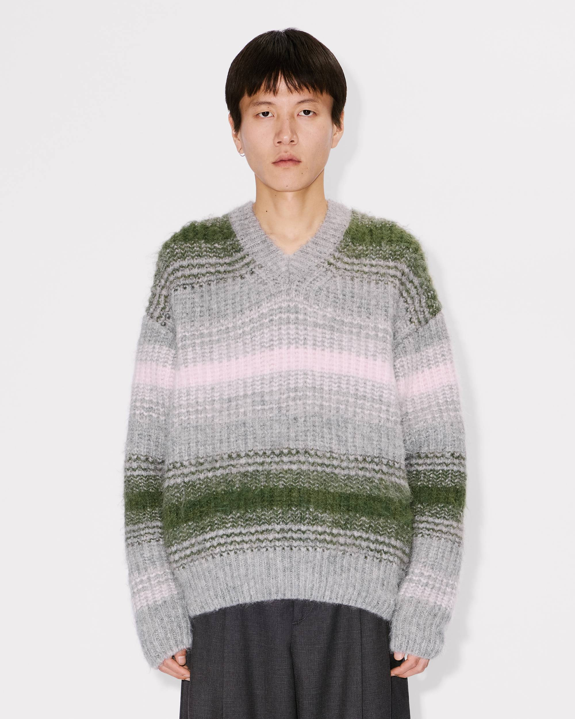 'KENZO Speed Stripe' jumper in mixed alpaca wool - 3