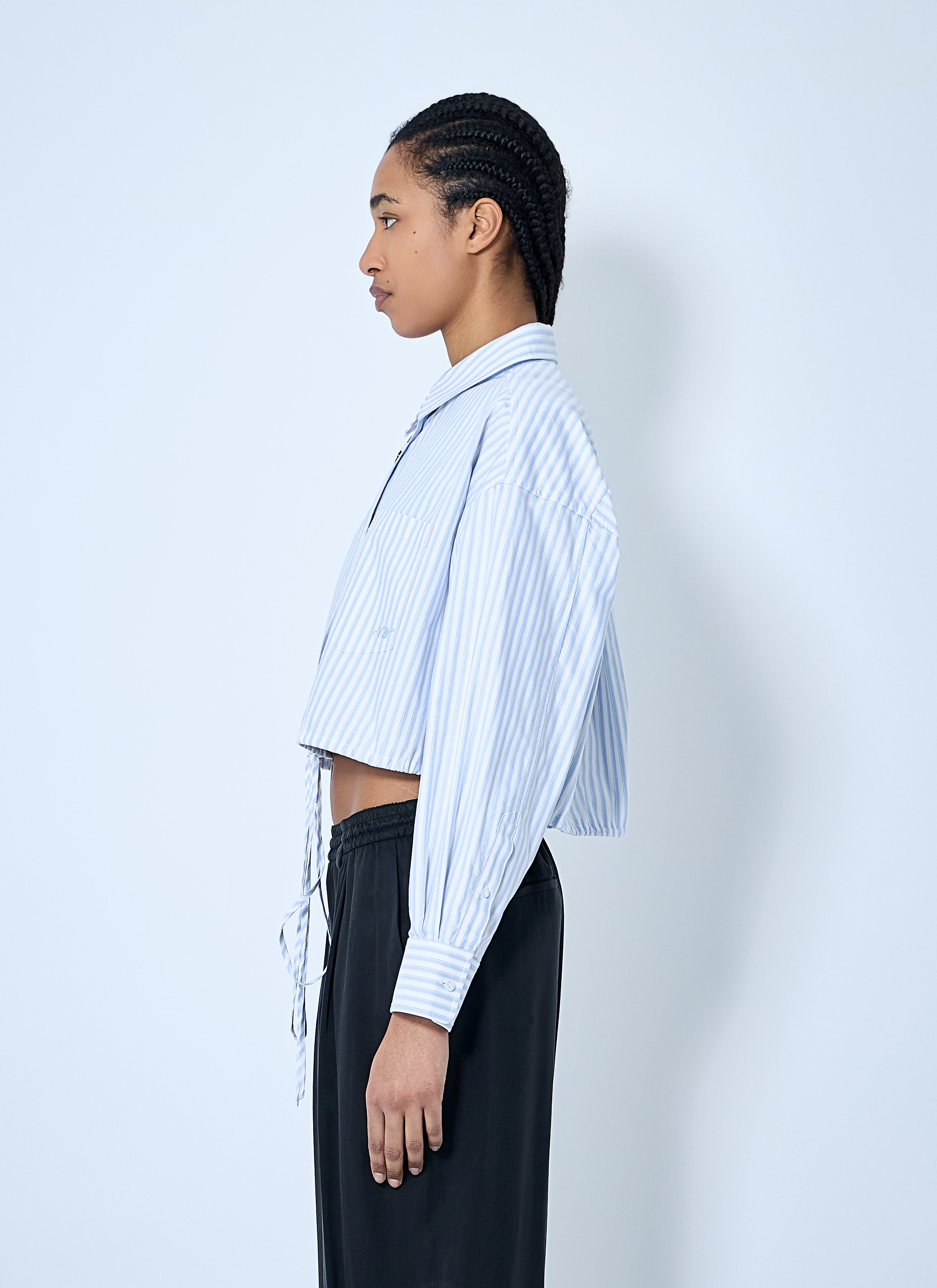 Alexander Wang Women Crop Button-Down Shirt - 3