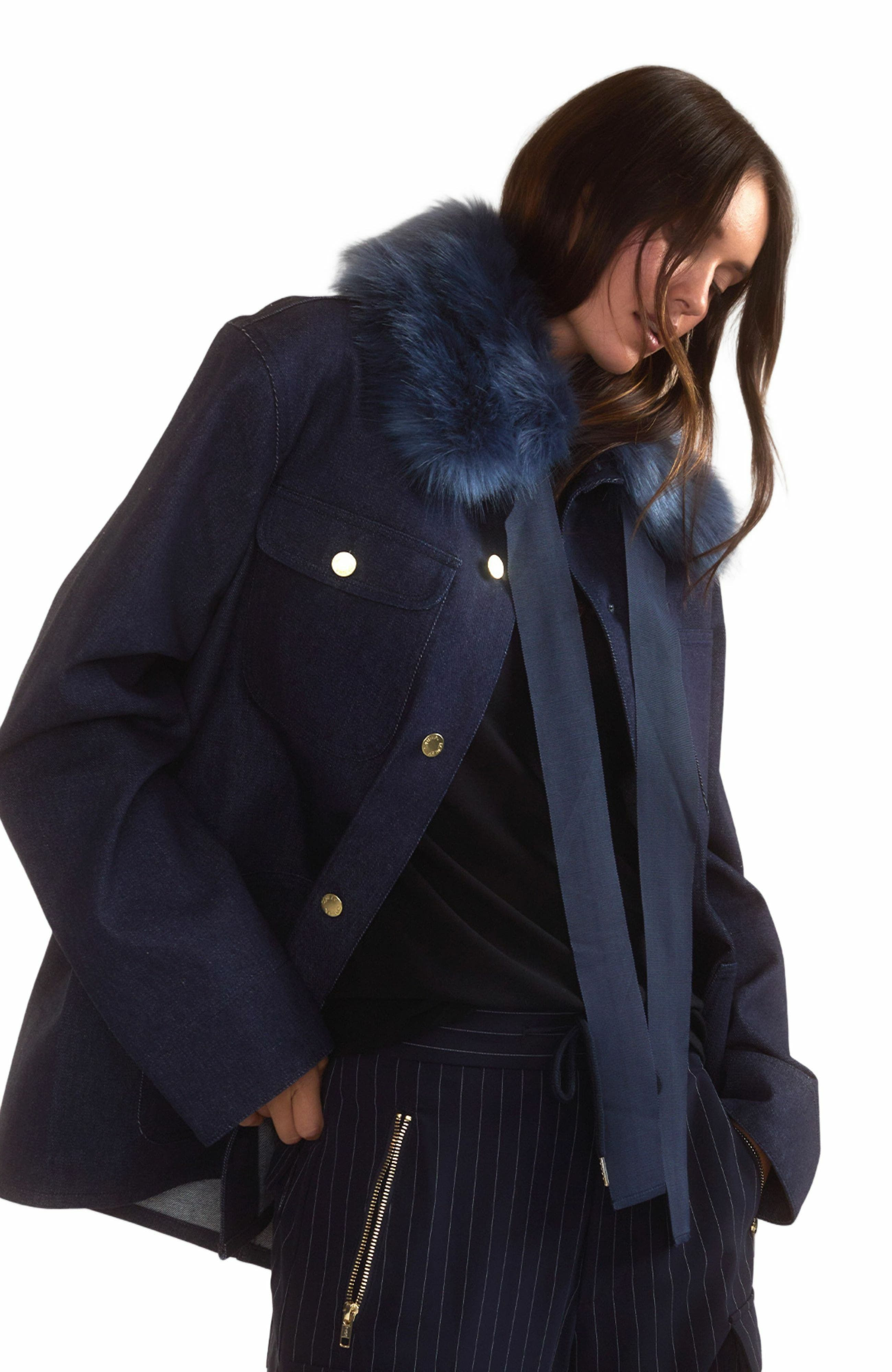 Cynthia Rowley Outward Bound Jacket in Denim at Nordstrom - 3