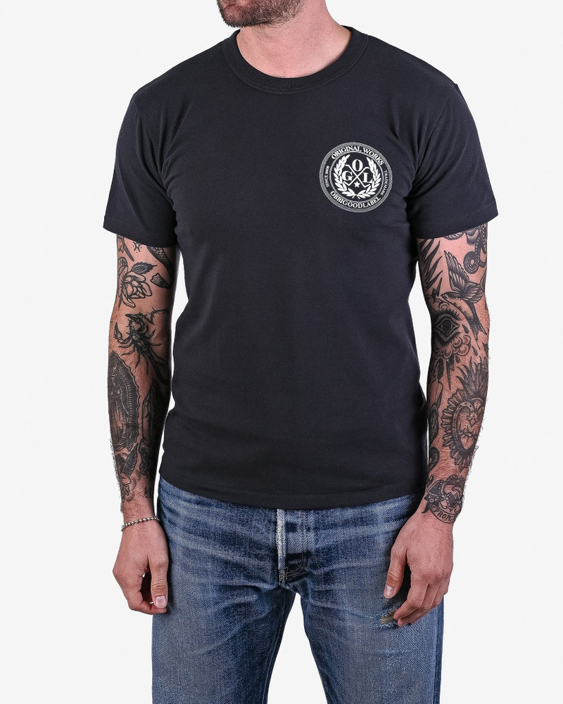 Iron Heart OGL-TEE-LOT20-LOGO-CHA OGL 6.2oz Ringspun T-shirt - Silkscreen Printed 'OGL Logo' - Charcoal outlook