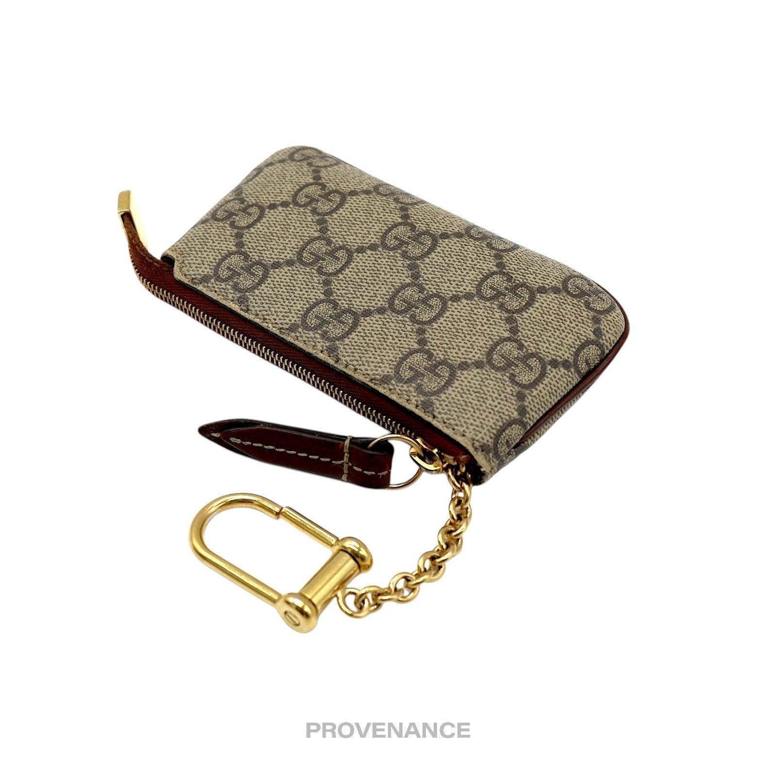 Gucci Key Pouch Cles - GG Supreme Brown - 4