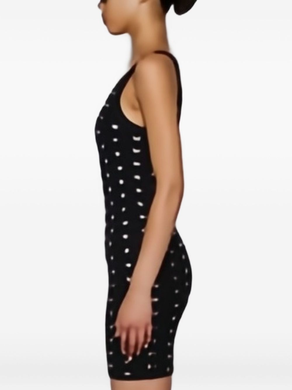logo-embellished tank dress - 3
