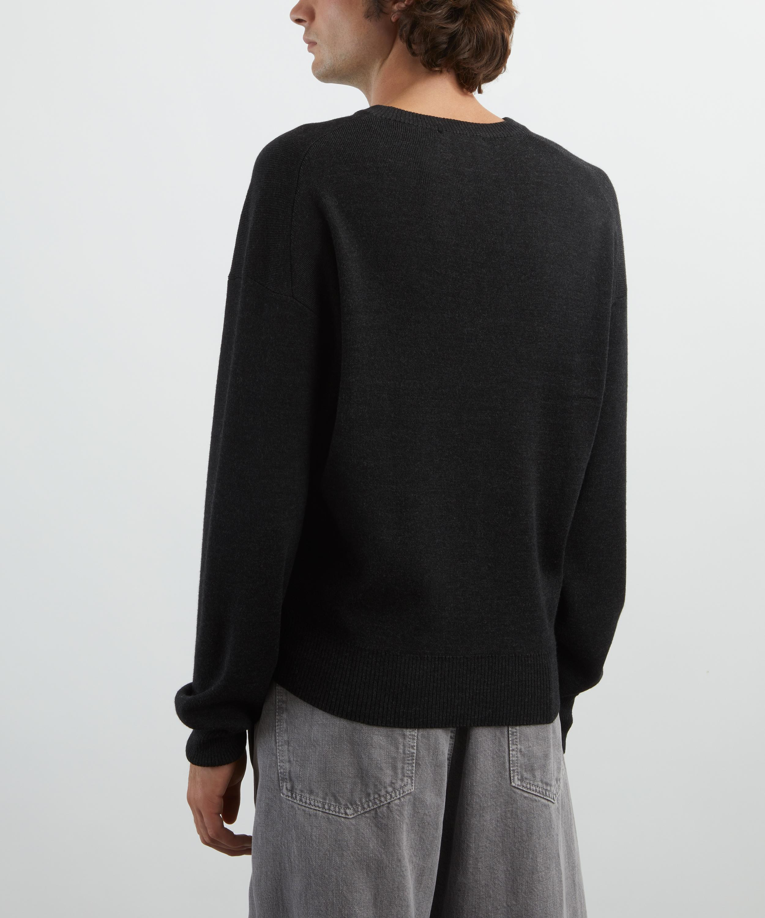 Boxy V-Neck Jumper - 4