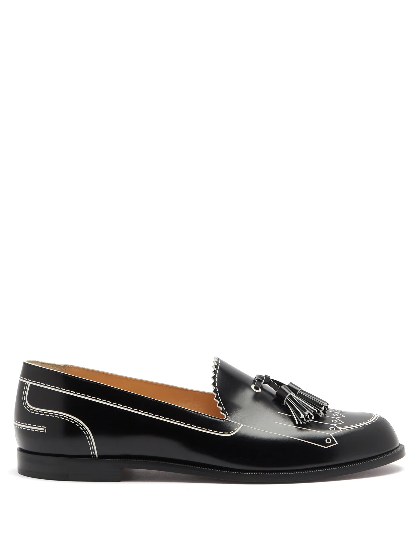 Trompinetta embossed leather loafers - 1